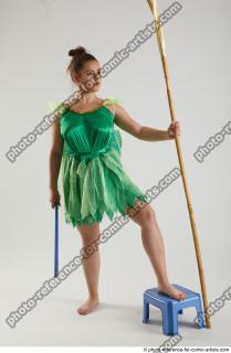 KATERINA STANDING POSE WITH SPEAR AND SWORD